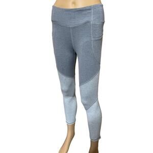 Jadelynn Brooke Grey Colorblock Cropped Leggings